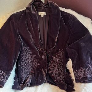 Velvet blazer